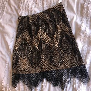 Black Lace Miniskirt